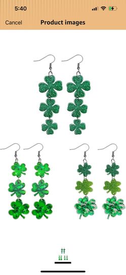 St Patricks Day Earrings St Patricks Day Shirt Women Shamrock Earrings Outfits for Women