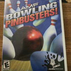 Wii AMF Bowling Pinbusters! game. Complete With Manual