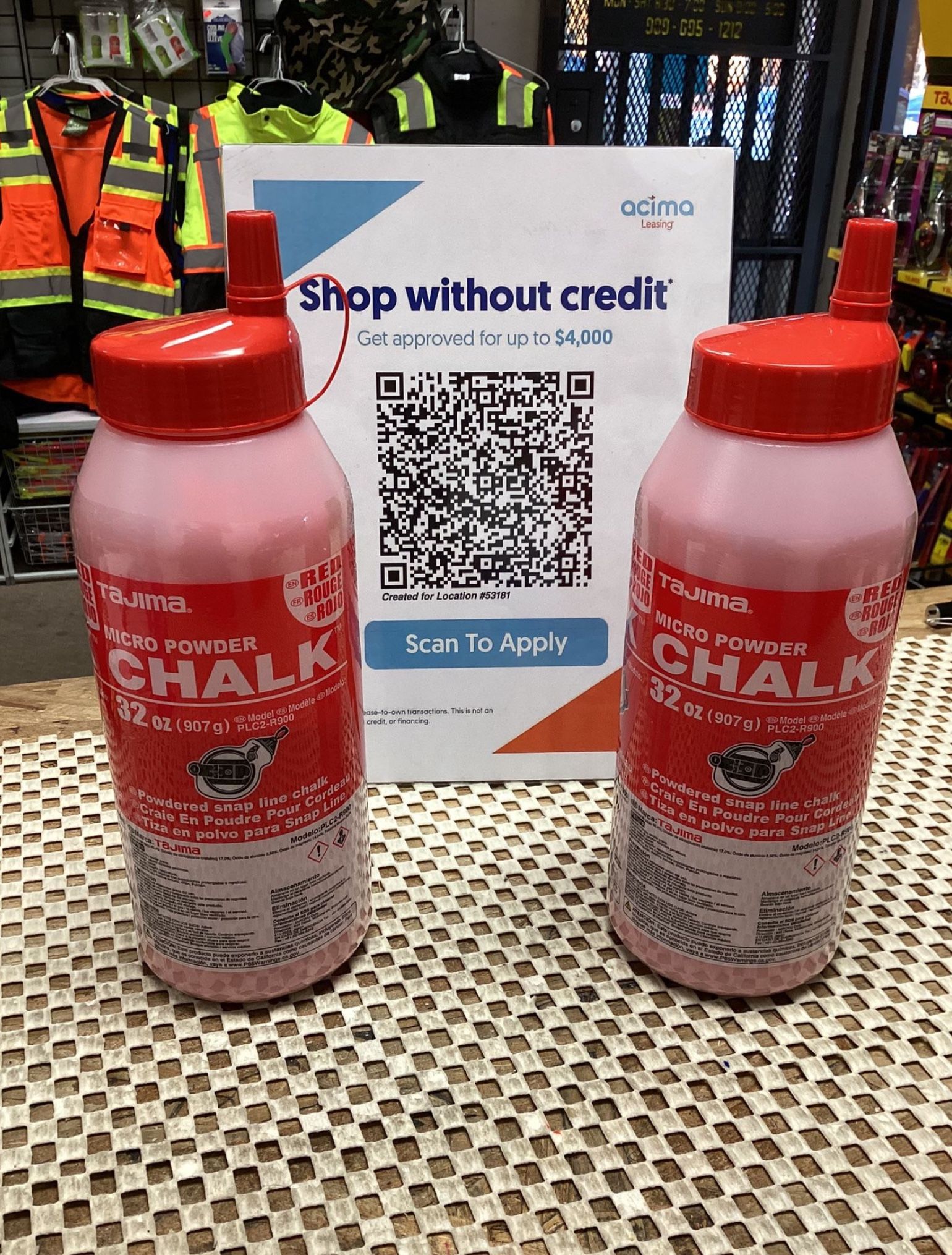 TAJIMA MICRO POWDER CHALK - RED  $23 EACH