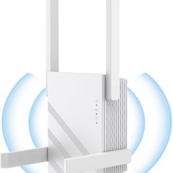 2025 WiFi Extender Signal Booster, WiFi Repeater Dual Band 5GHz/2.4GHz, 1200Mbps WiFi Booster with Ethernet Port Compatible for More Devices