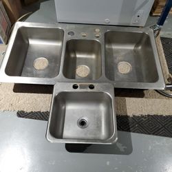 Prep Sink & 3 Bowl Kitchen Sink