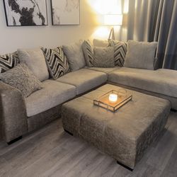 Sectional Sofa With Ottoman
