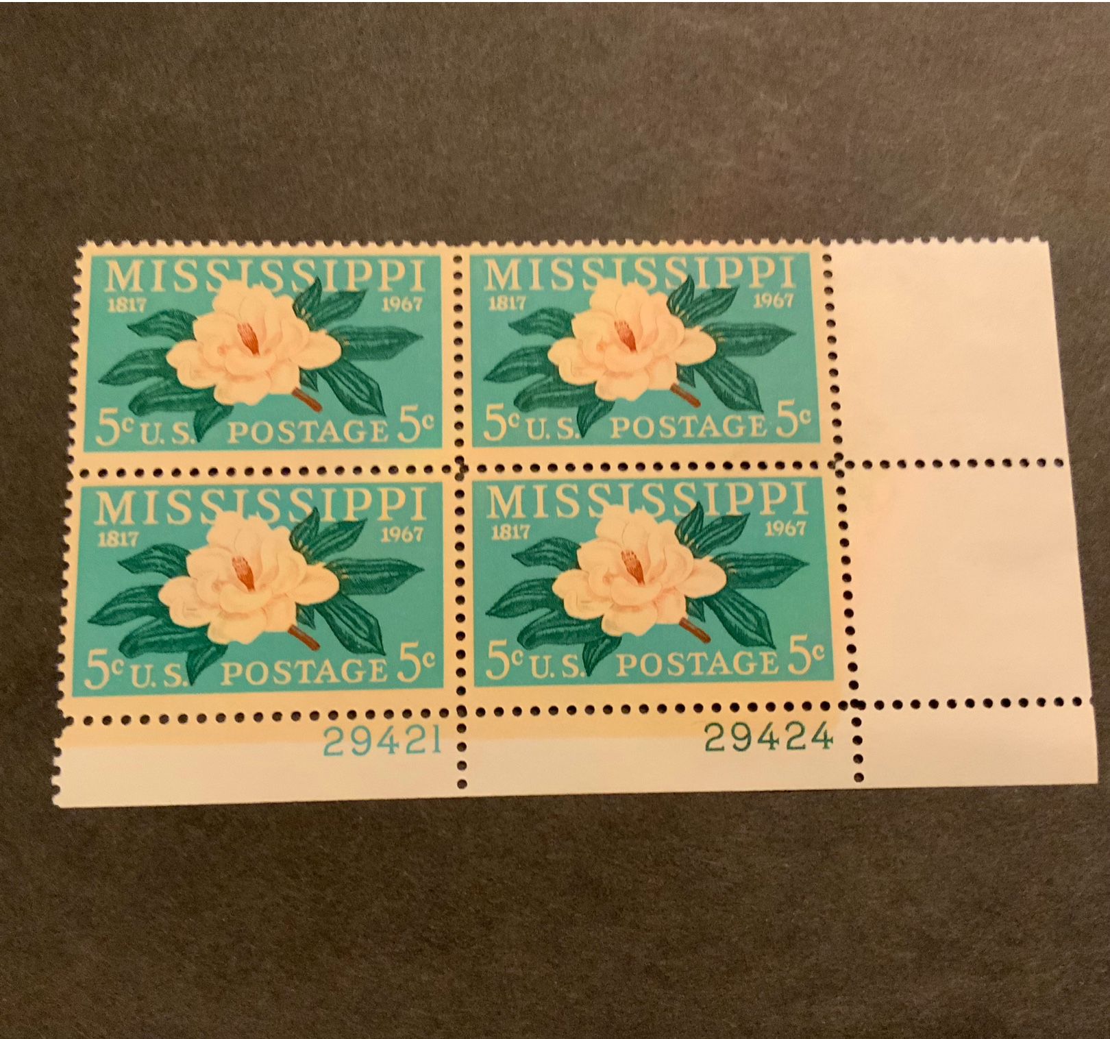 MISSISSIPPI 1(contact info removed) 5 cents Stamps