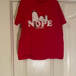 Snoopy “Nope Not Today T Shirt XL