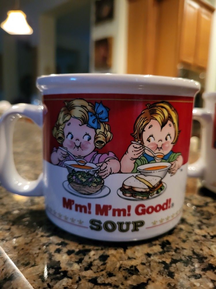 Campbell kids mugs perfect set up for from 1993 Perfect very heavy westwood