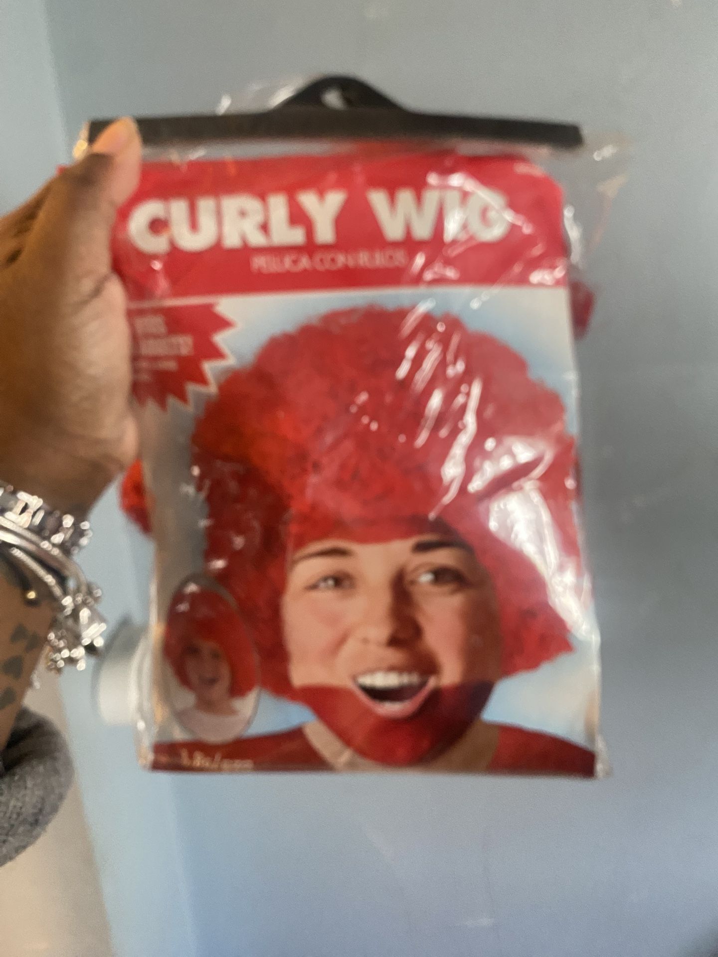 Red Curly Wig Halloween