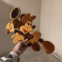 Wooden Minnie Mouse Wall Art