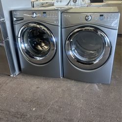 Whirlpool Set Stainless Steel Washer Dryer Matching Pair We Deliver Today 