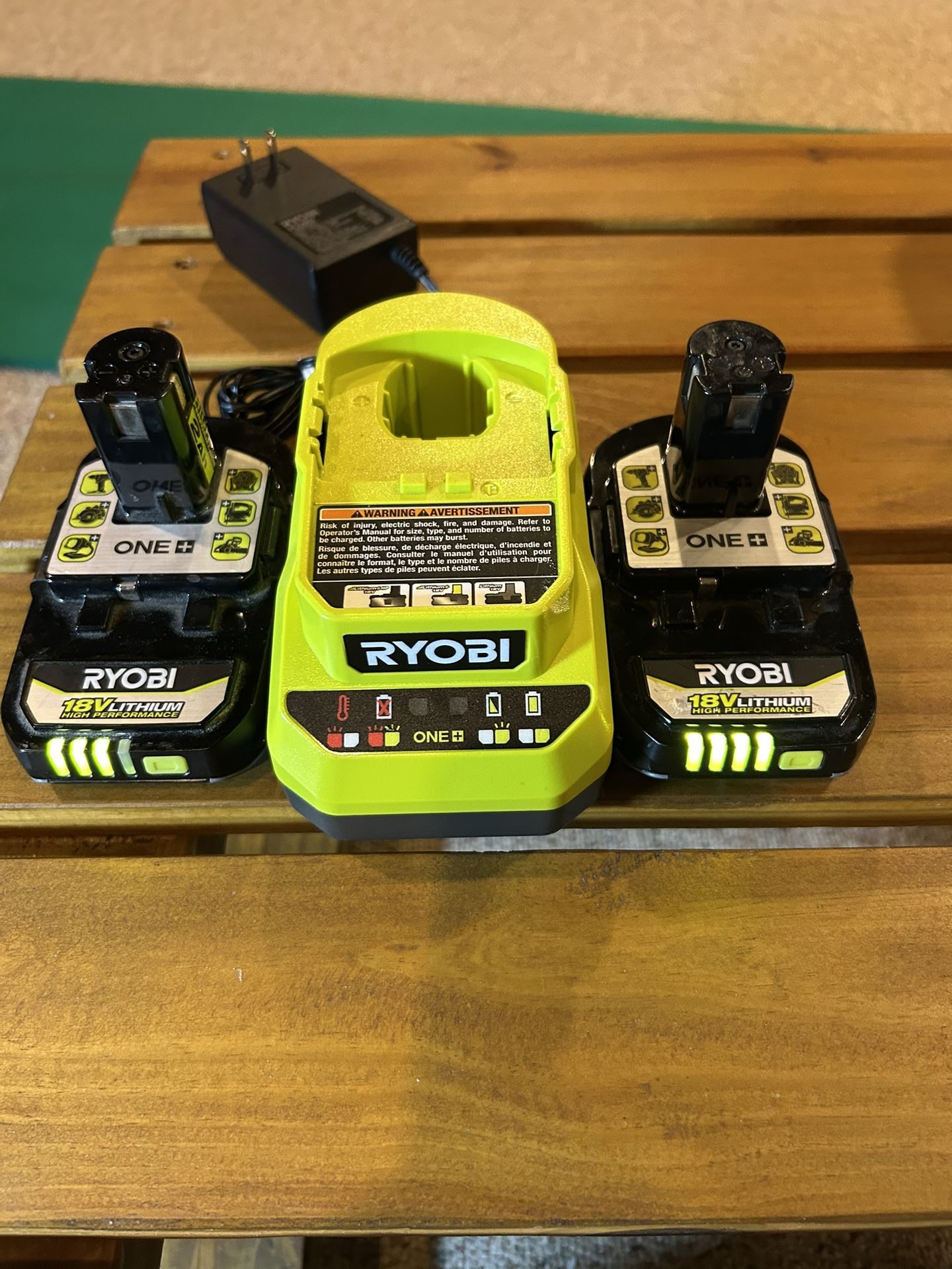 Ryobi HP 18v Batteries & Charger