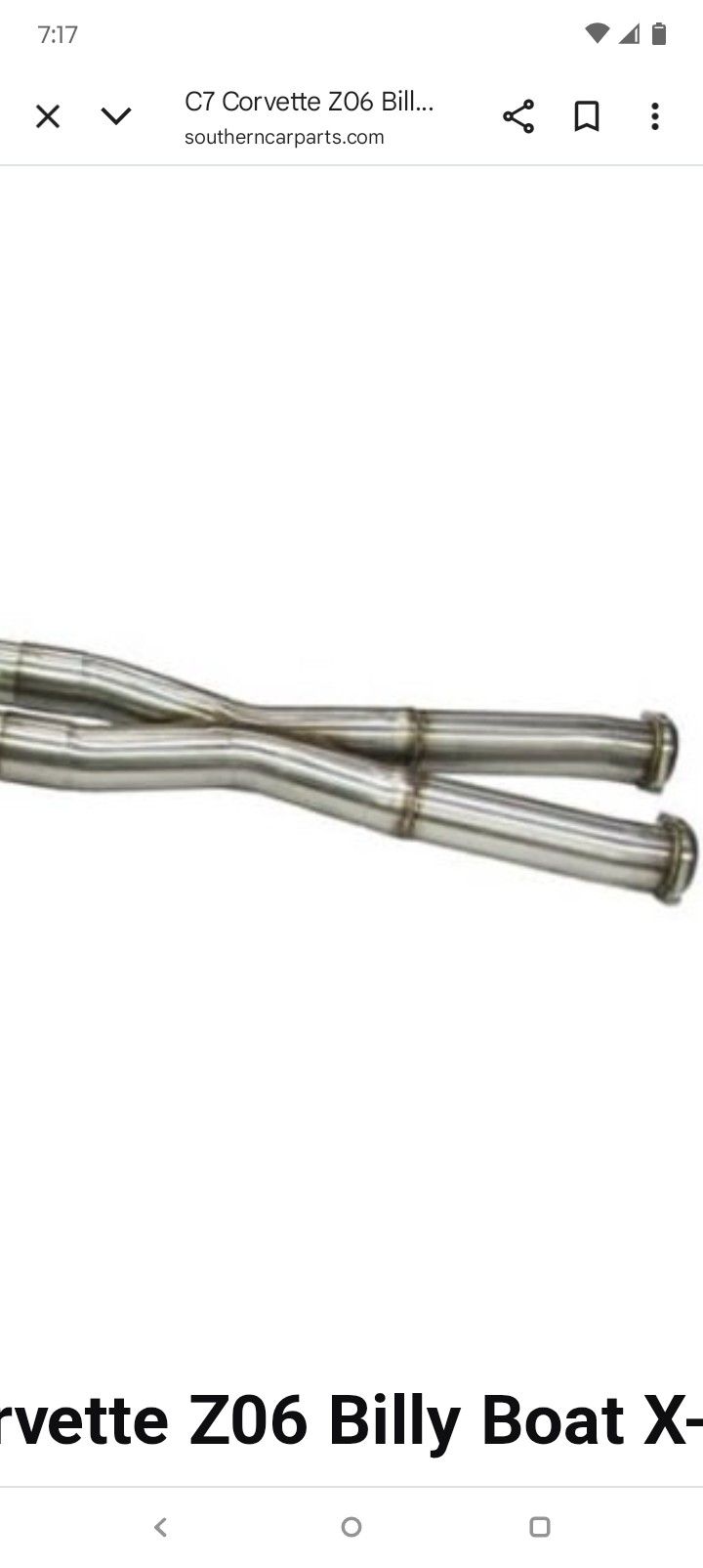 C7 Z06 Z51 Or Just Regular LT1 Corvette X Pipe 