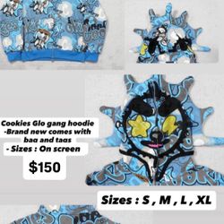 Cookies Glo gang Zip up 