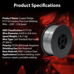 E71T-GS Flux Cored Wire Welding Wire 
