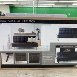 Felix Faux Leather Futon 
