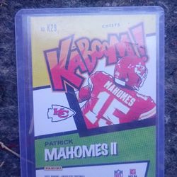 Sports Card Patrick Mahomes II