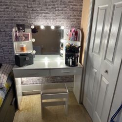 Contemporary White Vanity 