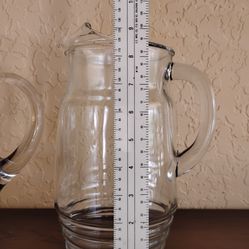 2 GLASS pitchers & miscellaneous