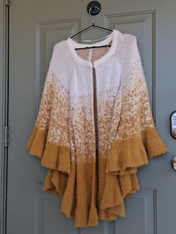 Calligraphy Cape Sweater