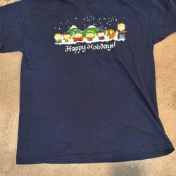 SOUTHPARK HAPPY HOLIDAYS T SHIRT SZ LARGE 2010 COMEDY CENTRAL
