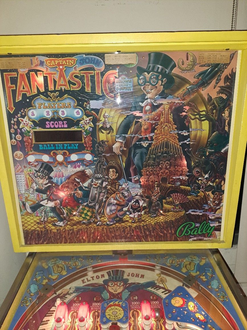 Ballys Captain Fantastic Home Version Pinball for Sale in Temple City