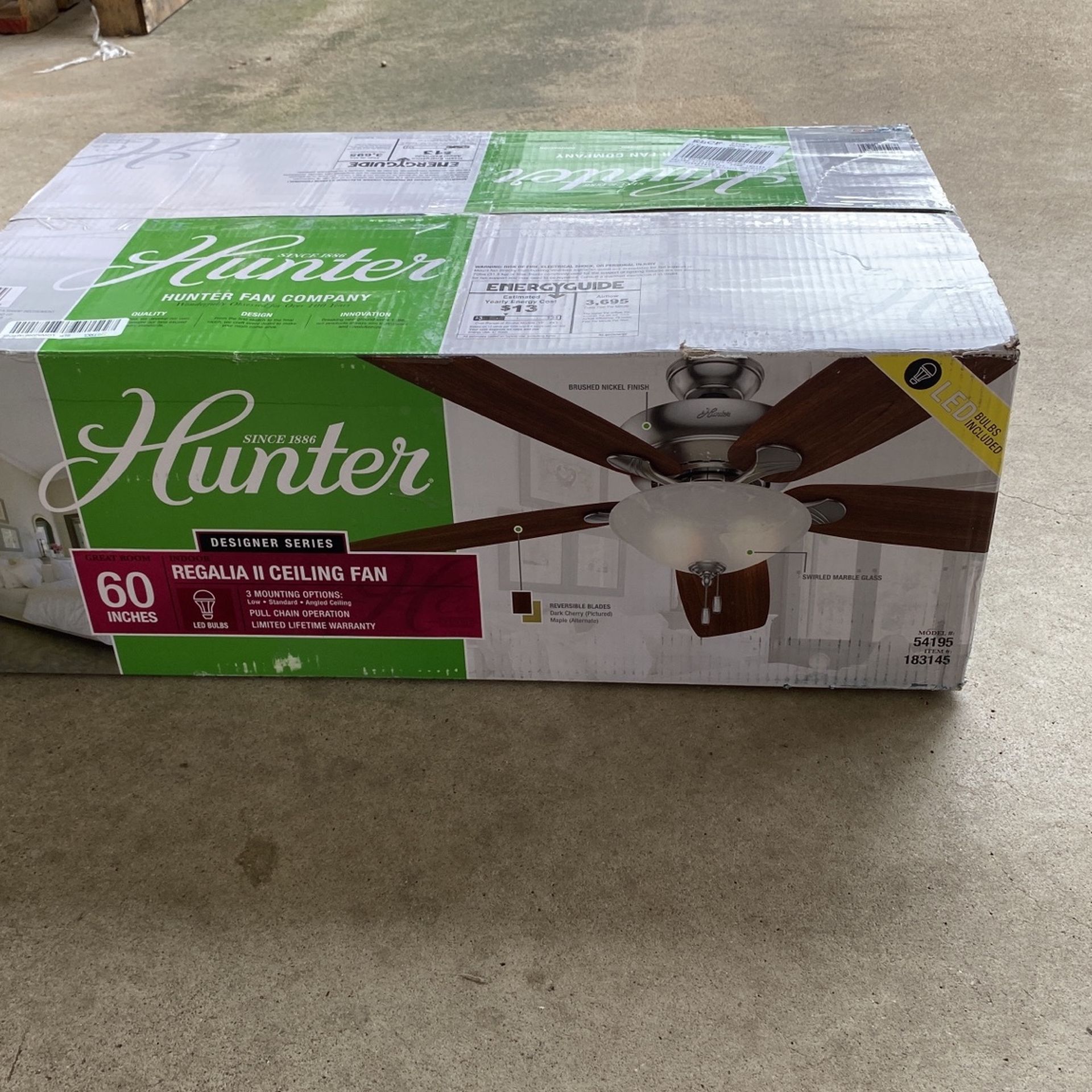 Hunter 60in Regalia II Ceiling Fan