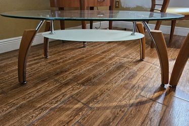3-Piece Contemporary Glass Table Set