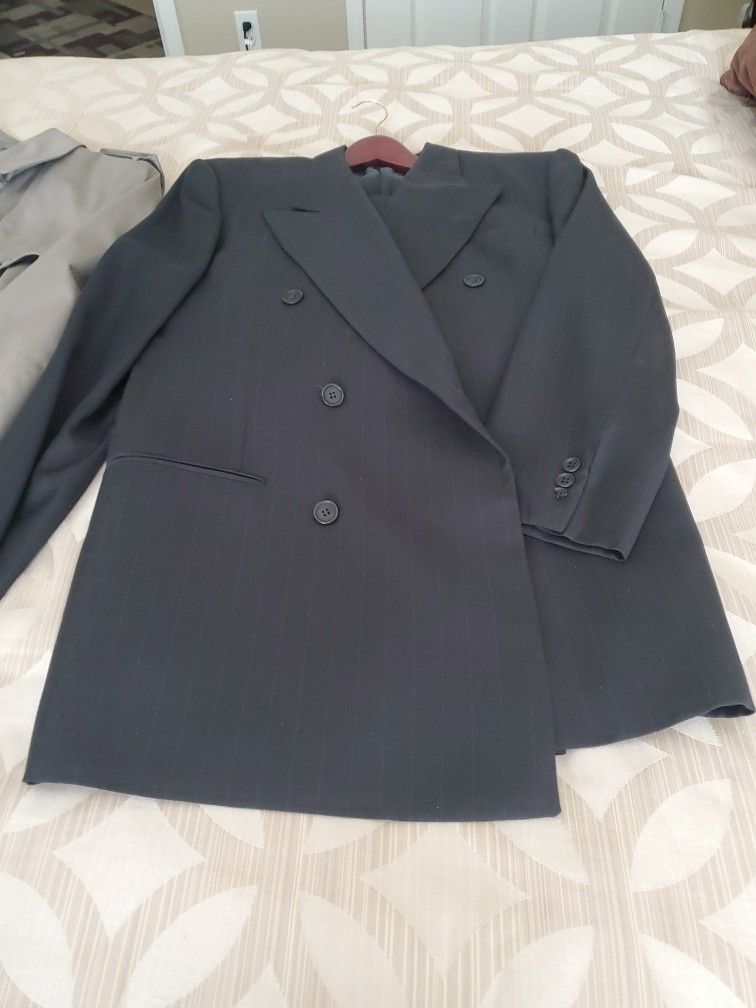 One Armani Suit, Second Suit, Two Suits, One Sport Coat, London Fog Style Rain Coat