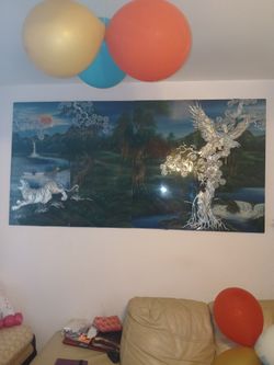 Vintage Vietnamese Mother-of-Pearl Inlay Lacquer Wall Art Panels 