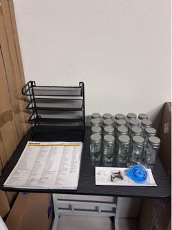 SpaceAid Spice Rack Organizer with 20 Jars – Complete Set with Labels (Black)