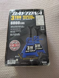 Jack Stands + rubber pads - Daytona Pair - 3 Ton - BRAND NEW