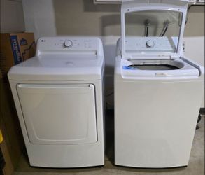 LG WASHER AND ELECTRIC DRYER