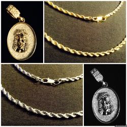 Christ Head Pendant / Stainless Steel