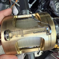 Shimano tiagra 16 2 speed with plasma rod 40- 100lbs