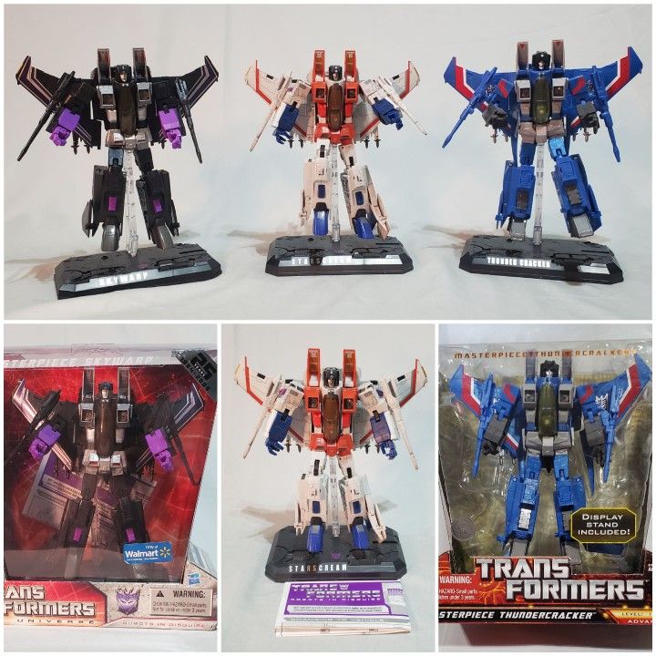 MP-Transformers Starscream, Thundercracker& Skywarp Seeker Set. WALMART EXCLUSIVE!