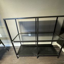 Bookcase/ Shelving Unit Glass