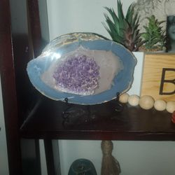 RARE "Evil Eye" Amethyst In Agate Crystal