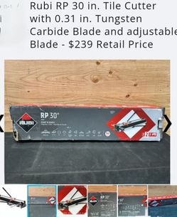 Rubi RP 30 in. Tile Cutter.