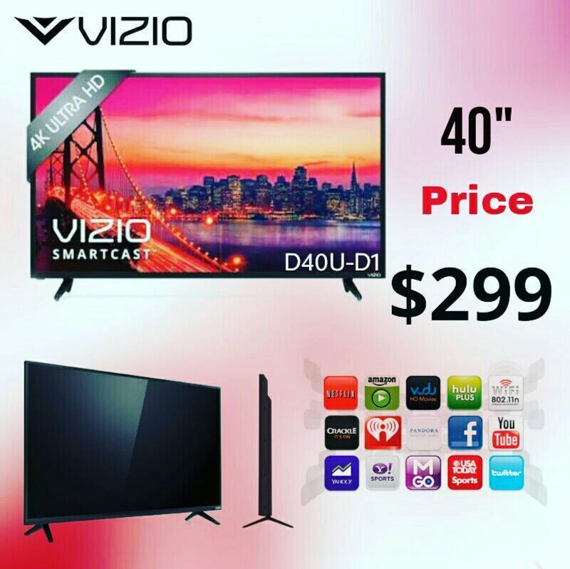 VIZIO 40'' D40U-D1 4K SMART LED UHDTV 2160P 120HZ