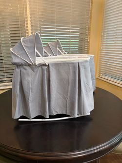 Baby Bassinet with Canopy and Skirt