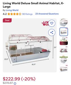Living World Small Animal Cage