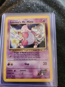 Sabrina's Mr. Mime 94/132 Pokemon Gym Heroes Unlimited LP