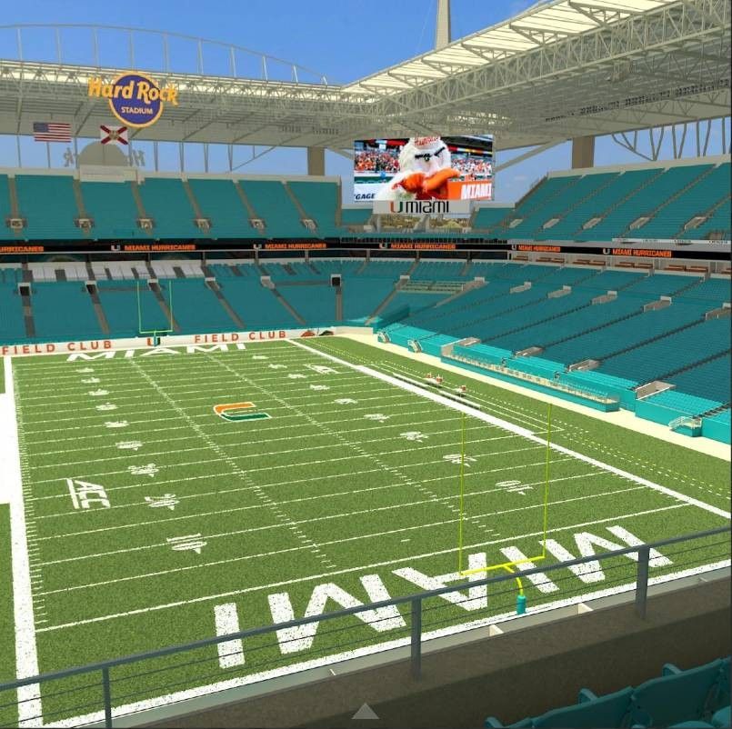 Miami Hurricanes vs. Stanford Cardinal Football - Row 3!