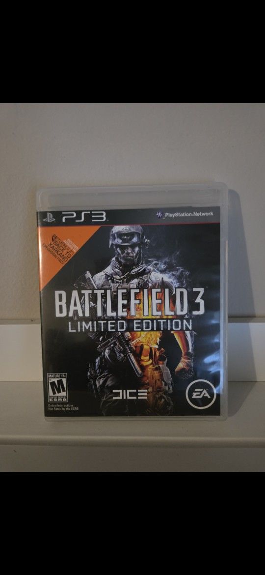 PS3 Game- BATTLEFIELD 3 Limited Edition