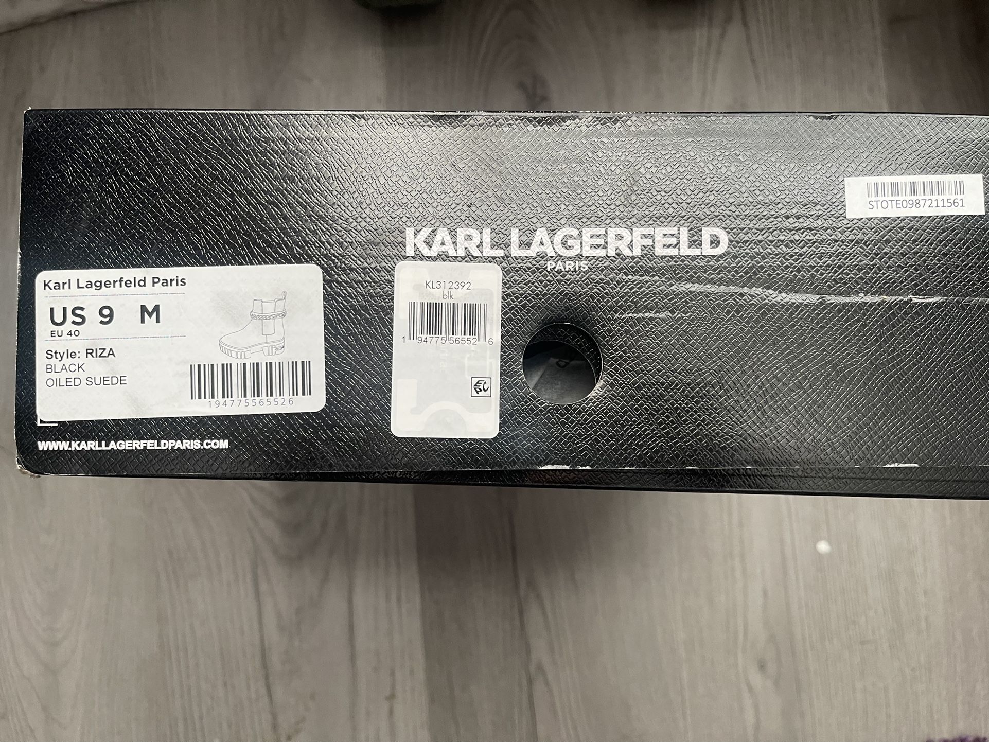 karl lagerfeld riza chain boots