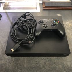 Microsoft 1787 Xbox One X Home Console Game System 1TB With Controller And Cables