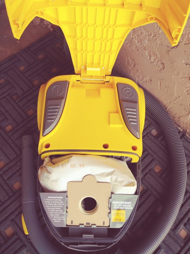 Eureka Rally 2. Yellow Canister Vacuum with Automatic Cord Rewind for