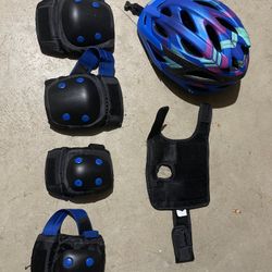 Helmet, Elbow and Knee Pads Set