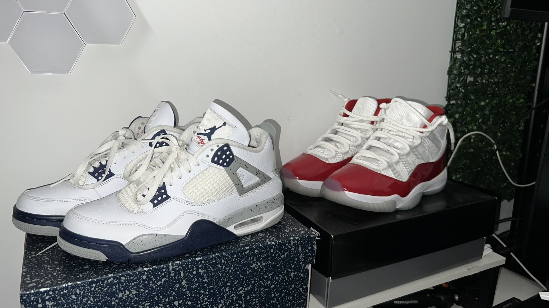 Jordan Cherry 11s & Retro Cement Jordan 4s