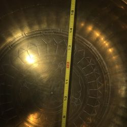 Large Brass Antique Brass Plate