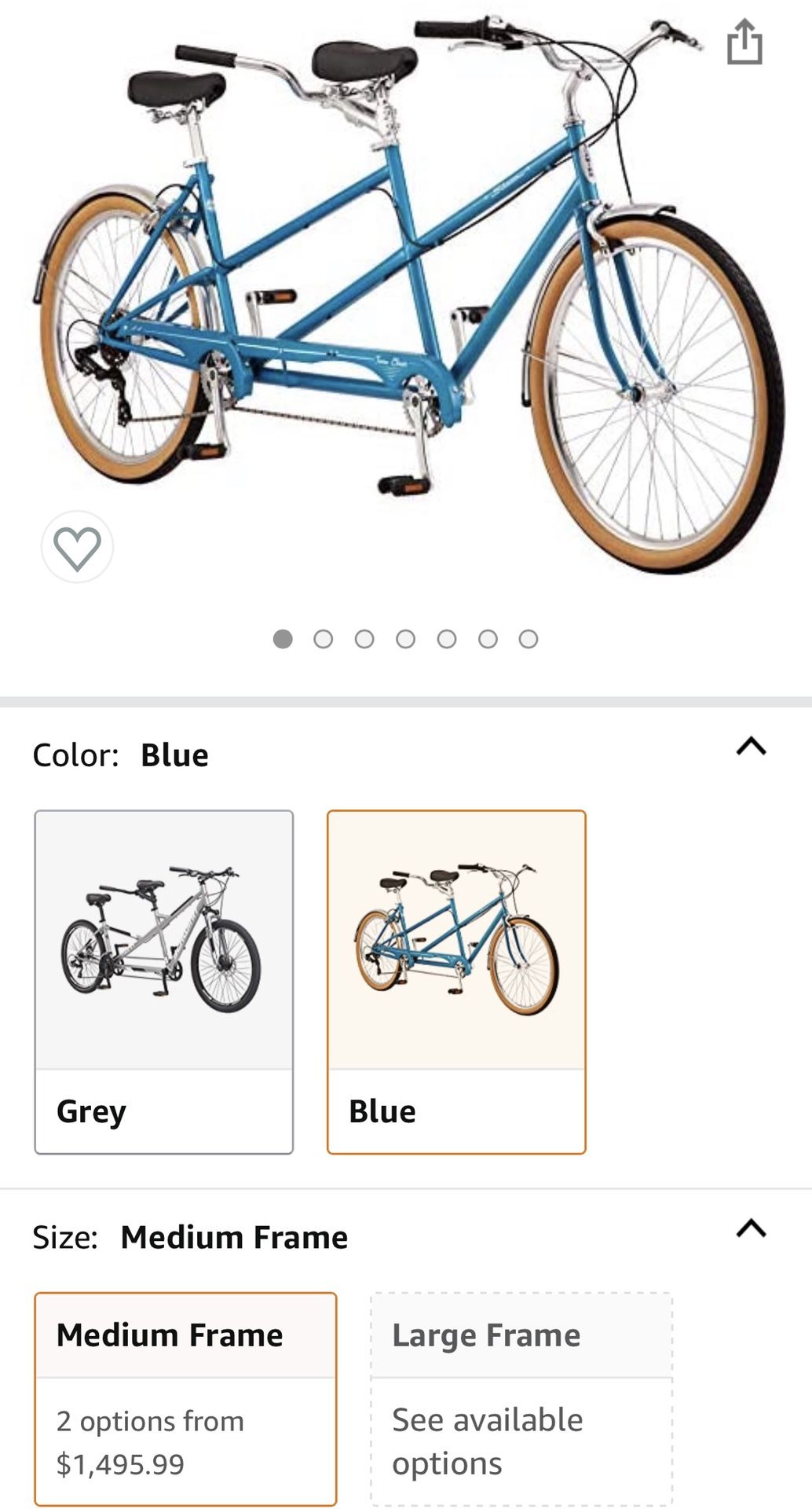 Schwinn Twin Bicycle New Tandem Bike $1495 On Amazon Last I Saw