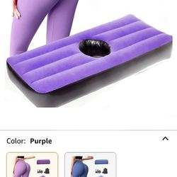 Post Surgery Bed Pillow Brazilian Butt Lift Inflatable Bed with Hole OR use in pool, outdoors,  Kids, etc.  (Purple)
**SEE DETAILS**